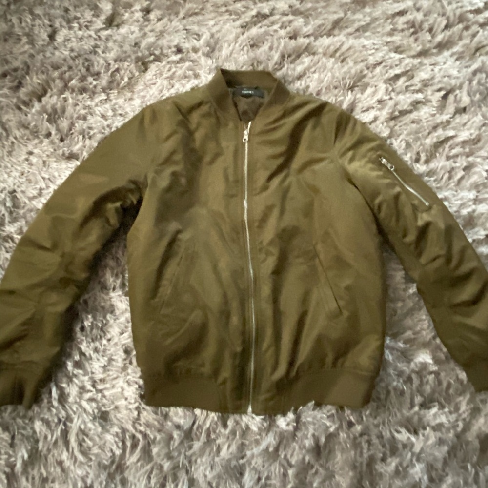 Forever 21 Forever21 Olive Green Bomber Jacket
